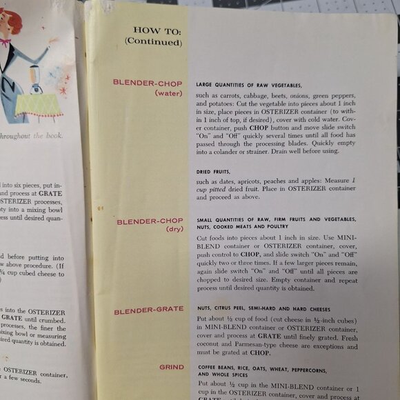 Osterizer Blender Recipe Cook Book Spin Cookery Retro Vintage Mid Century Modern - Picture 6 of 10